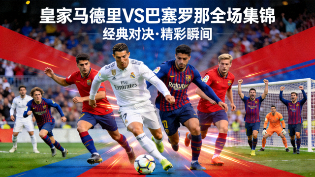 皇家马德里对阵巴塞罗那全场集锦封面图